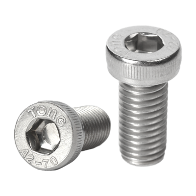 工業(yè)熊  304不銹鋼A2-70內六角低圓柱頭頭部滾花螺釘