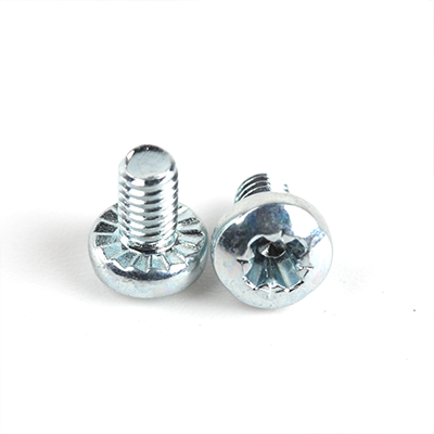 工業(yè)熊碳鋼4.8級環(huán)保藍(lán)白鋅鍍厚8μm定制十字槽盤頭帶齒螺釘定制D5988